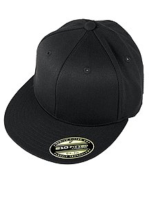 Original Flexfit ® 210 premium fitted basecap Baseball cap gorra Black/Black 
