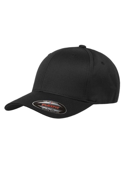 Baseball Cotton 6277OC Black Caps - Modell Baseball in Organic Flexfit Cap