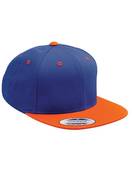 Yupoong 2 Tone Modell in Royalblue-Orange Snapback Snapback Caps 6089MT Cap 