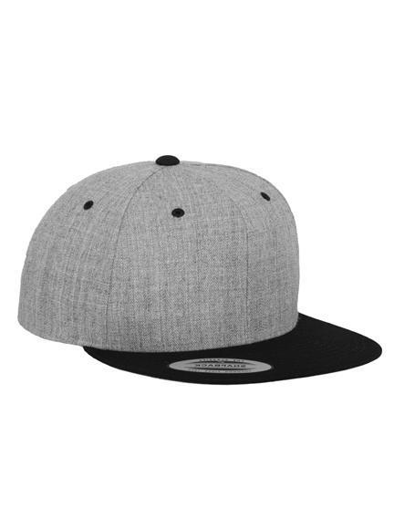 Tone Grey-Black Snapback Modell Cap 6089MT 2 Snapback Heather in Caps - Yupoong