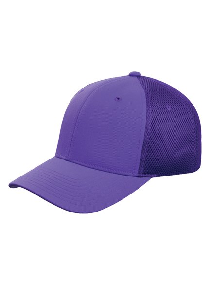 6533 Baseball Flexfit Baseball Tactel in Modell Cap - Mesh Caps Purple