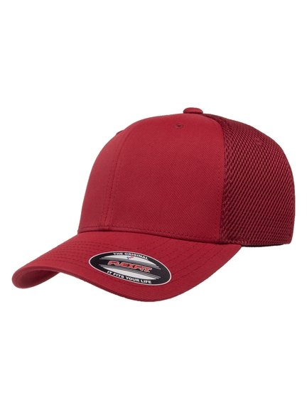 Mesh - Baseball Tactel Baseball Cap Modell Flexfit Caps Maroon in 6533