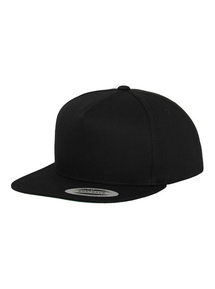 Snapback 5 Yupoong 6007 Modell - in Snapback Caps Panel Black Cap Snapback