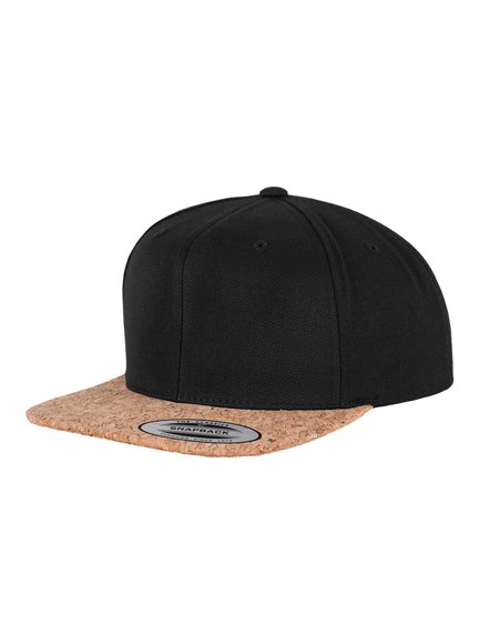 Yupoong Modell Black Snapback 6089CO Snapback Caps in Cork - Special Cap