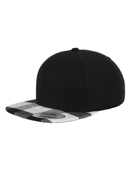 Yupoong Checked Flanell Peak Snapback Cap Baseball-Cap