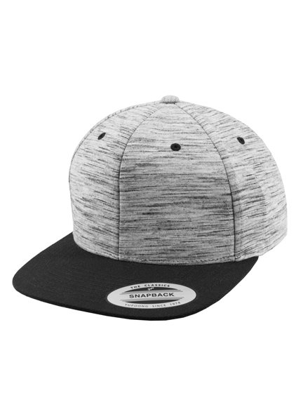 Yupoong Stripes Melange Crown Snapback Cap Baseball-Cap