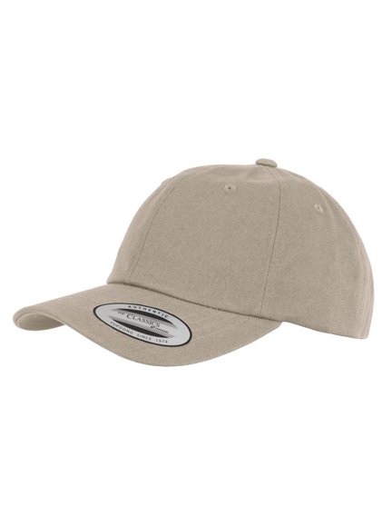 Yupoong Low Profile Cotton Twill Modell 6245CM Baseball Caps in Khaki -  Baseball Cap