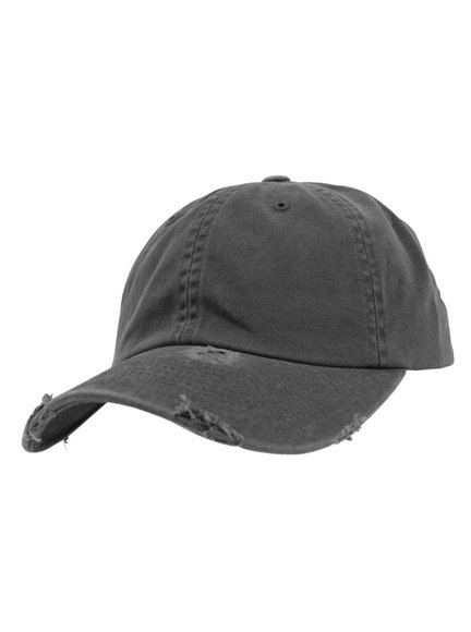 Yupoong Low Profile Cotton Twill Destroyed Modell 6245DC Baseball Caps in  Darkgray - Baseball Cap