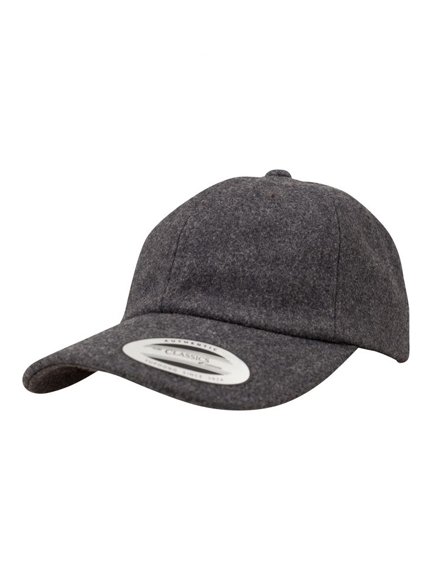 Cap Baseball Wool in Melton Baseball Modell Darkgray Low Profile Caps - 6245MW Dad Yupoong