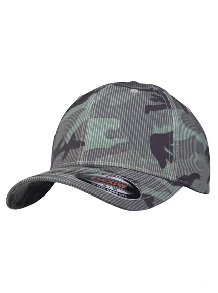 Flexfit Camo Stripe Cap Modell 6277CS Baseball Caps in Camouflage woodland Baseball Cap