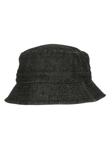 - Black Denim Bucket Modell Flexfit Hat Bucket 5003DB in Hats