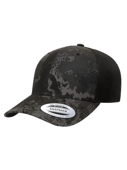 Yupoong VEIL CAMO Cap schwarz Baseball Cap Baseball-Cap