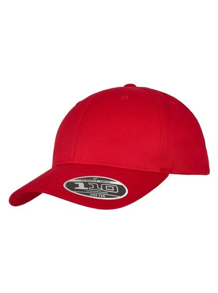 Flexfit 110 Curved Cap Red 7706FF Modell - Snapback Snapback in Caps Visor