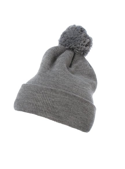 Cuffed Pom Pom Knit Beanie Baseball-Cap