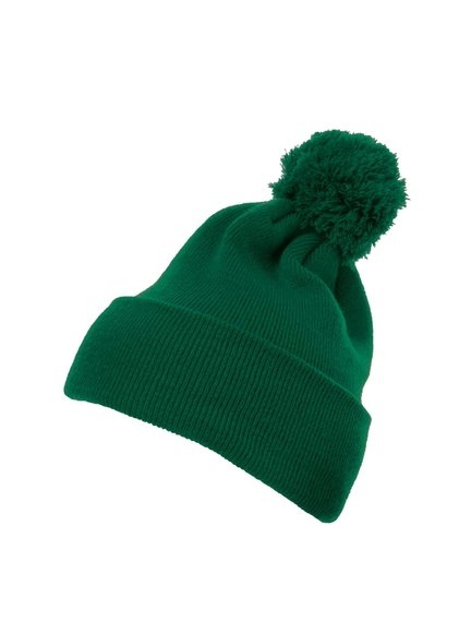 Cuffed Pom Pom Knit Beanie Baseball-Cap