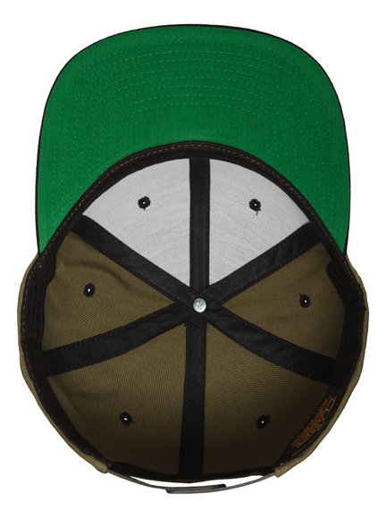 Snapback in Modell - Cap Olive-Black 2 Caps Yupoong Tone Snapback 6089MT