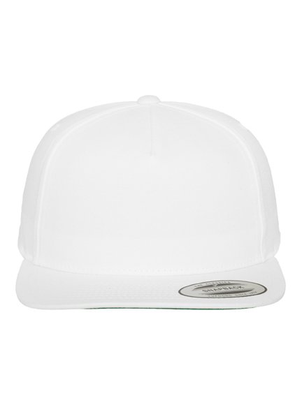 5 White Snapback 6007 in Snapback Snapback Modell Caps Yupoong Panel - Cap