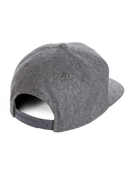 Yupoong Melton Wool Modell 6689M Snapback Caps in Darkgray - Snapback Cap