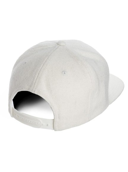 White Modell 6689M Wool Cap in Snapback Melton Yupoong Snapback Caps -