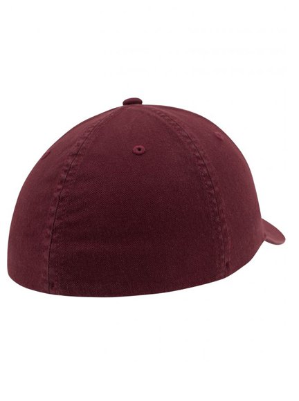 Flexfit Garment Washed Modell 6997 Baseball Caps in Maroon - Baseball Cap