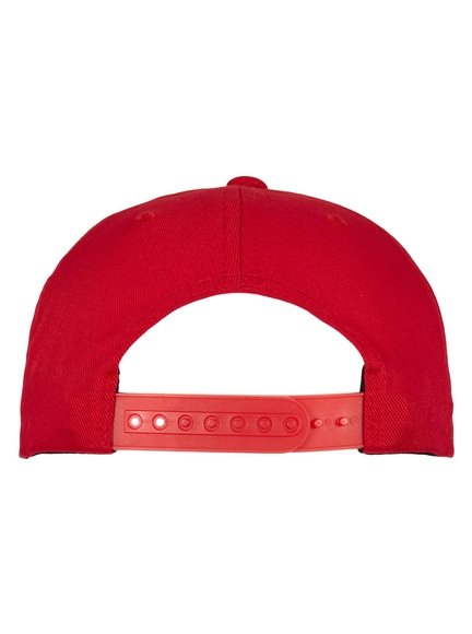 Flexfit 110 Curved Visor Modell 7706FF Snapback Caps in Red - Snapback Cap