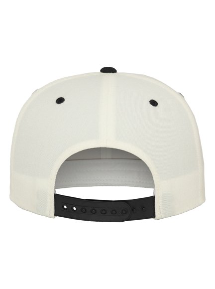 Yupoong 2 Tone Modell 6089MT Snapback Caps in White-Black - Snapback Cap