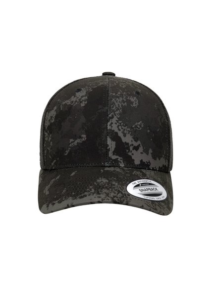 Yupoong VEIL CAMO Cap schwarz Baseball Cap Baseball-Cap