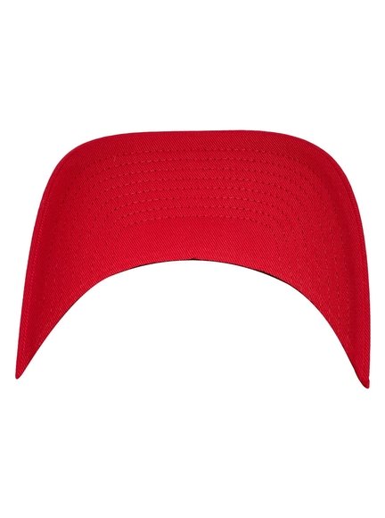 Flexfit 110 Curved Visor Modell 7706FF Snapback Cap Snapback Red Caps in 