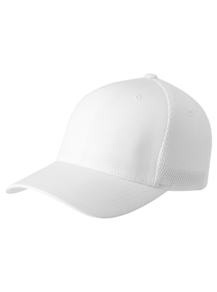 Weiß in Tactel Mesh Caps Modell - Baseball 6533 Flexfit Baseball Cap