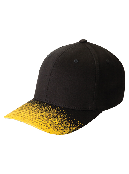 black and yellow baseball hats