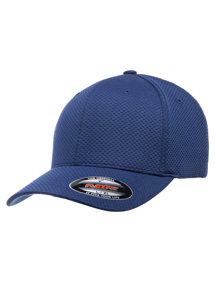 Flexfit Cool & Dry 3D Hexagon Jersey Modell 6584 Baseball Caps in Navyblue  - Baseball Cap