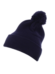 Cuffed Pom Pom Knit Baseball-Cap Cuffed Pom Pom Knit Baseball-Cap