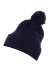 Cuffed Pom Pom Knit Baseball-Cap